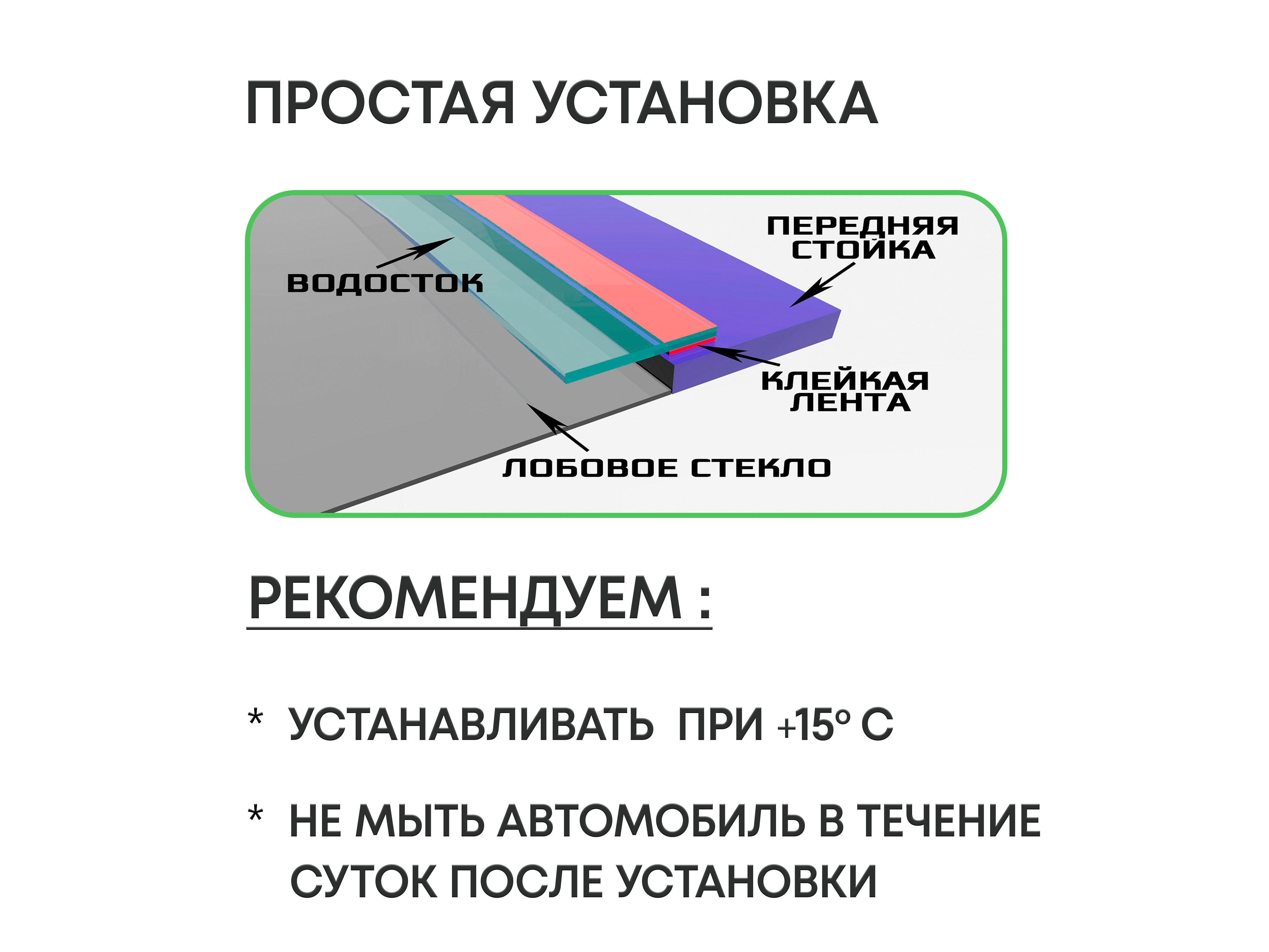 Дефлектор (водосток) лобового стекла для Changan CS75 plus II