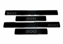 Накладки на пороги нержавеющая сталь под карбон 4шт. для TANK 500