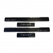 Накладки на пороги нержавеющая сталь под карбон 4шт. для TENET T4