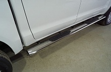 Пороги овальные с накладкой 120х60 мм для Sollers ST8